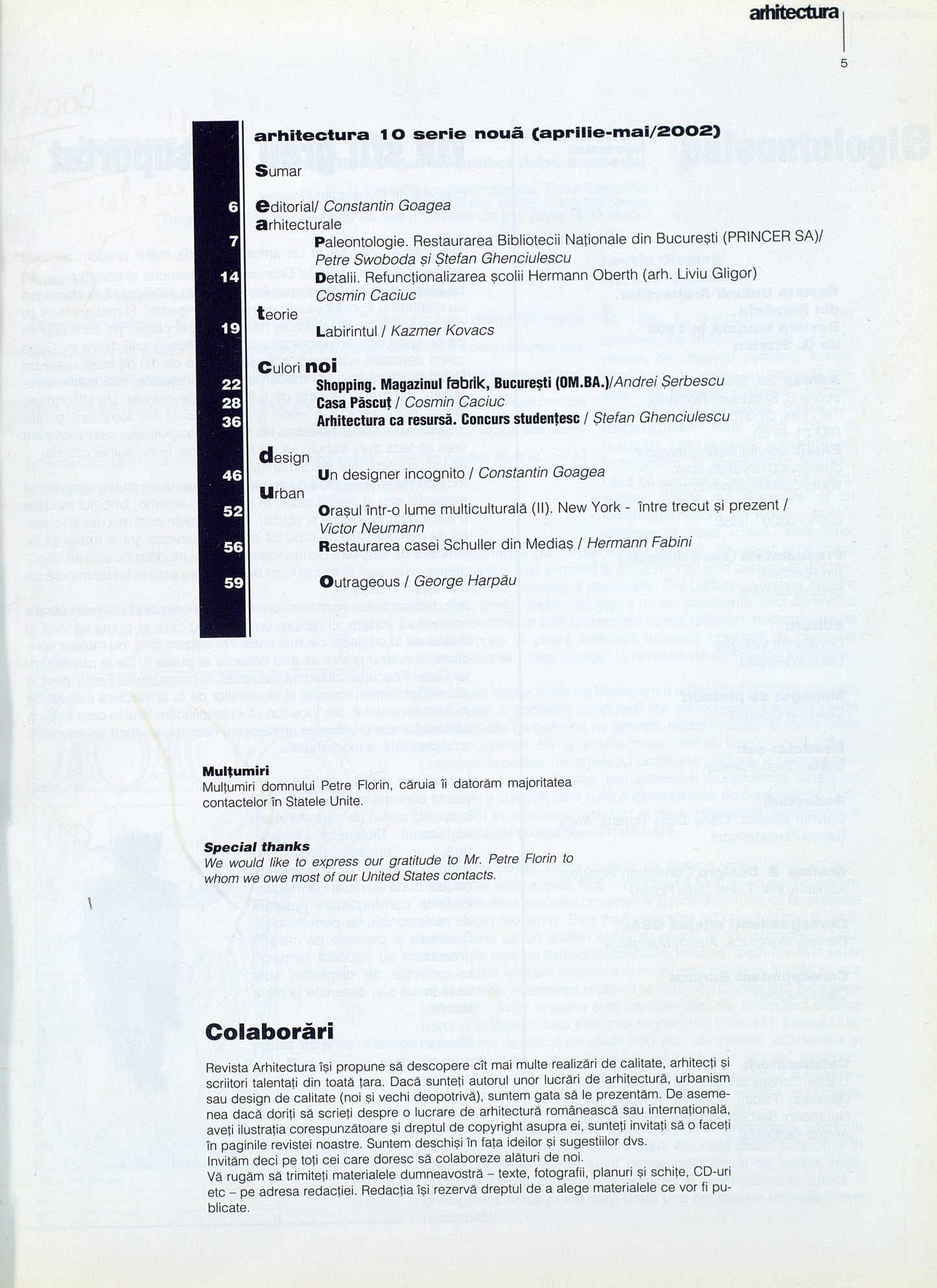 Revista ARHITECTURA 10/2002