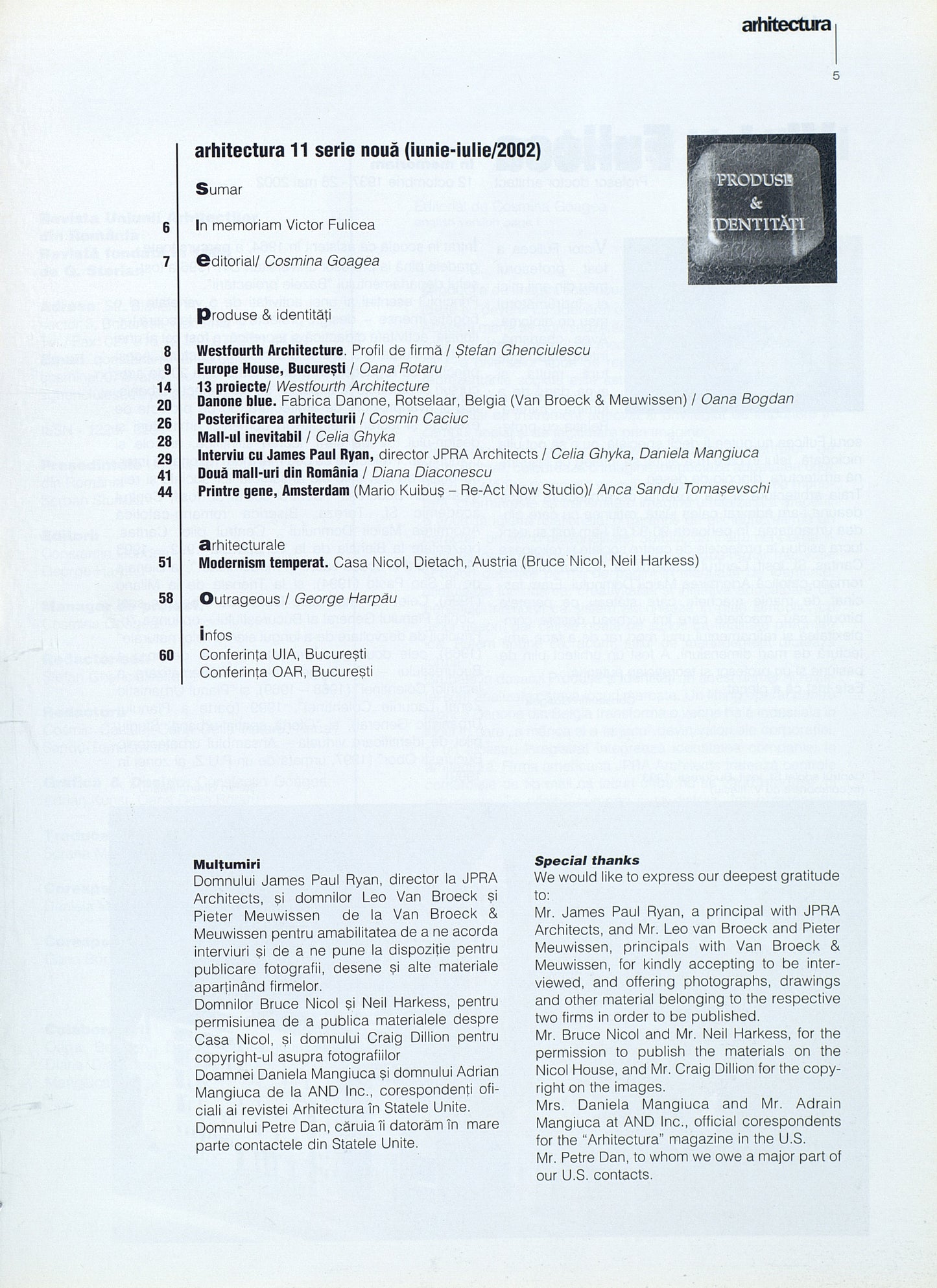 Revista ARHITECTURA 11/2002